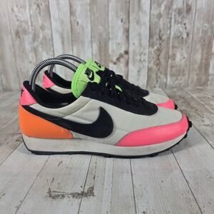 Nike Waffle Trainer 2 Womens Shoes Sail Black Hyper Pink Orange DJ5996-100 US 7